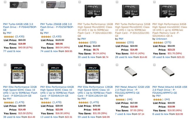 Fotografía - [Offre Alerte] PNY Batteries, cartes MicroSD et d'autres Mémoire Flash jusqu'à 67% de rabais sur Amazon Aujourd'hui seulement